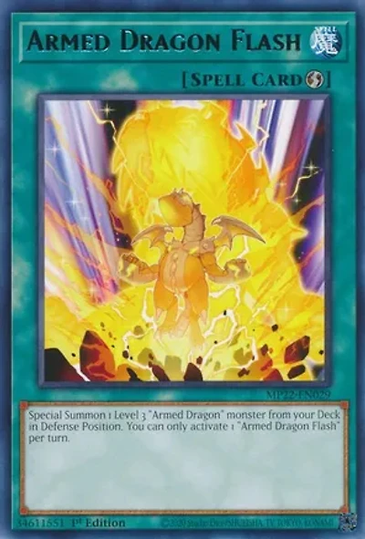 Armed Dragon Flash - MP22-EN029 Rare 1st Edition