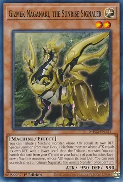 Gizmek Naganaki, the Sunrise Signaler - MP22-EN131 - Common - 1st Edition