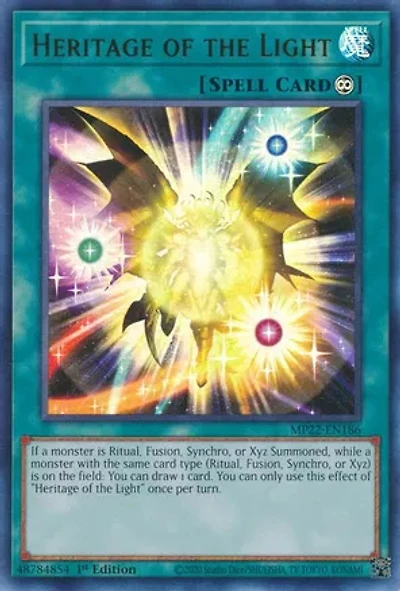 Heritage of the Light - MP22-EN186 Ultra Rare 1st Edition