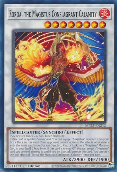 Zoroa, the Magistus Conflagrant Calamity - MP22-EN212 - Common - 1st Edition