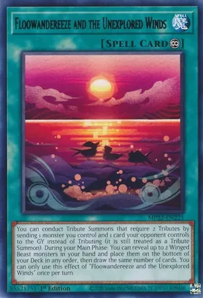 Floowandereeze and the Unexplored Winds - MP22-EN221 - Rare - 1st Edition