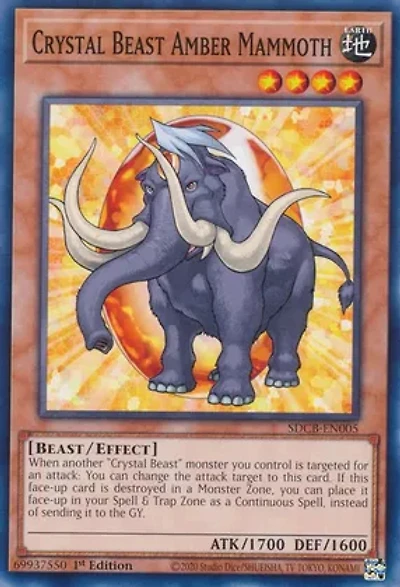 Crystal Beast Amber Mammoth - SDCB-EN005 - Common - 1st Edition