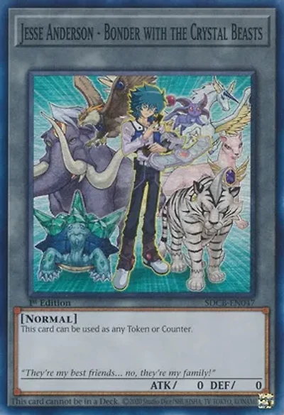 Jesse Anderson - Bonder with the Crystal Beasts - SDCB-EN047 - Super Rare - 1st Edition