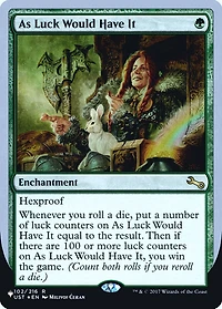 As Luck Would Have It