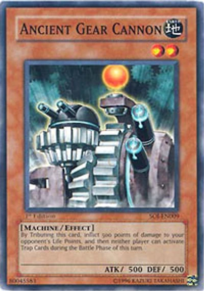 Ancient Gear Cannon - SOI-EN009 - Common - Unlimited Edition
