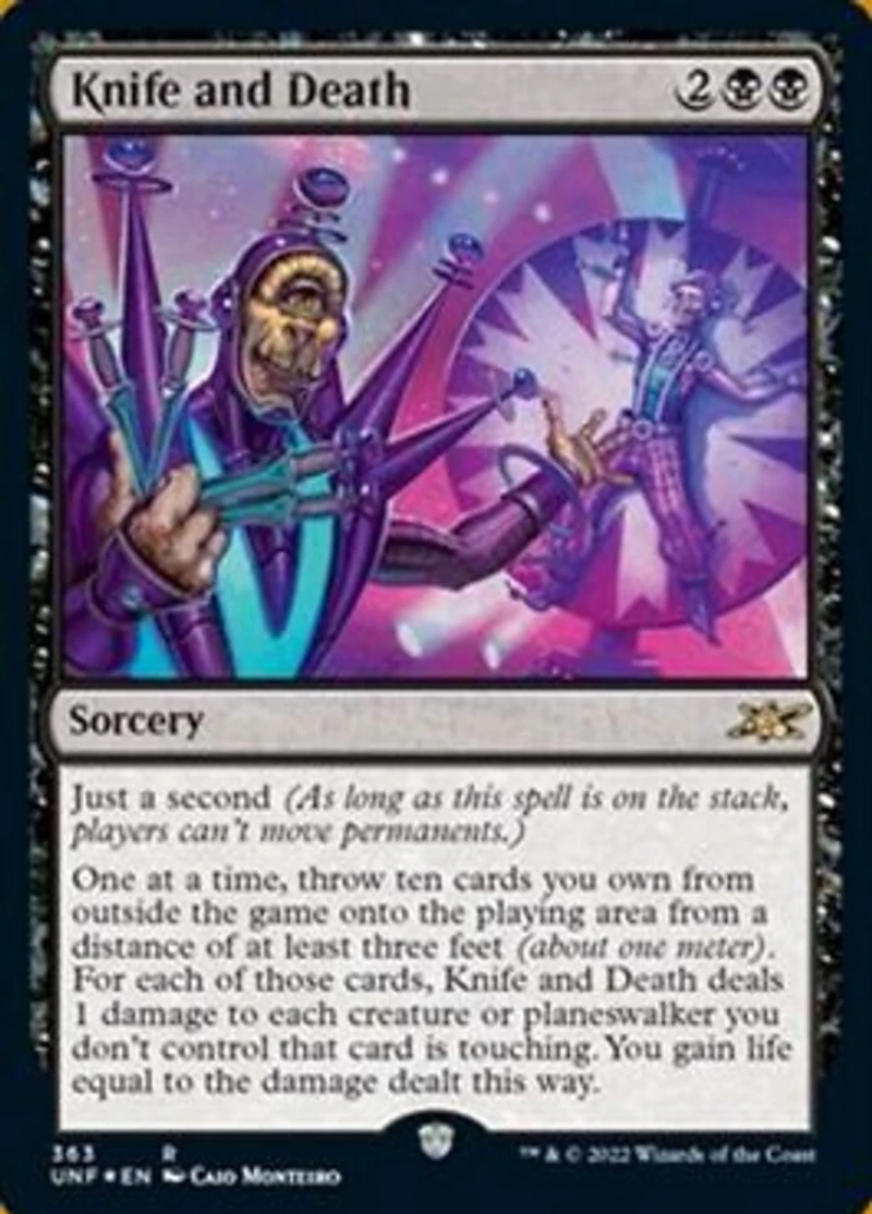 Knife and Death - Galaxy Foil