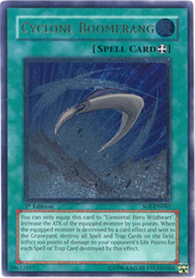 Cyclone Boomerang - SOI-EN042 - Rare - Unlimited Edition