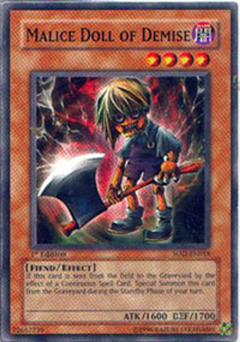 Malice Doll of Demise - SOD-EN018 - Common - Unlimited Edition