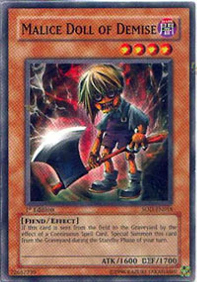 Malice Doll of Demise - SOD-EN018 - Common - Unlimited Edition