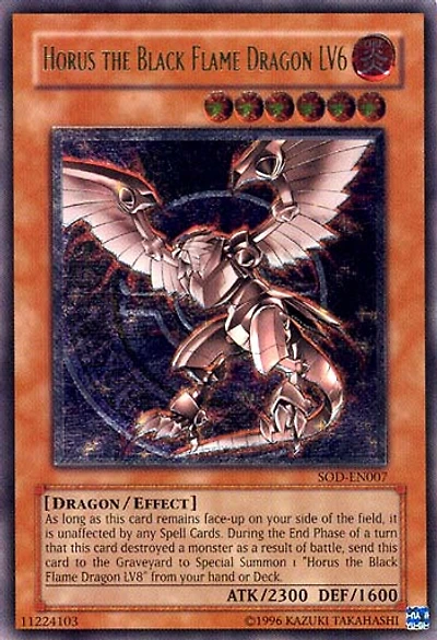 Horus the Black Flame Dragon LV6 - SOD-EN007 - Ultimate Rare