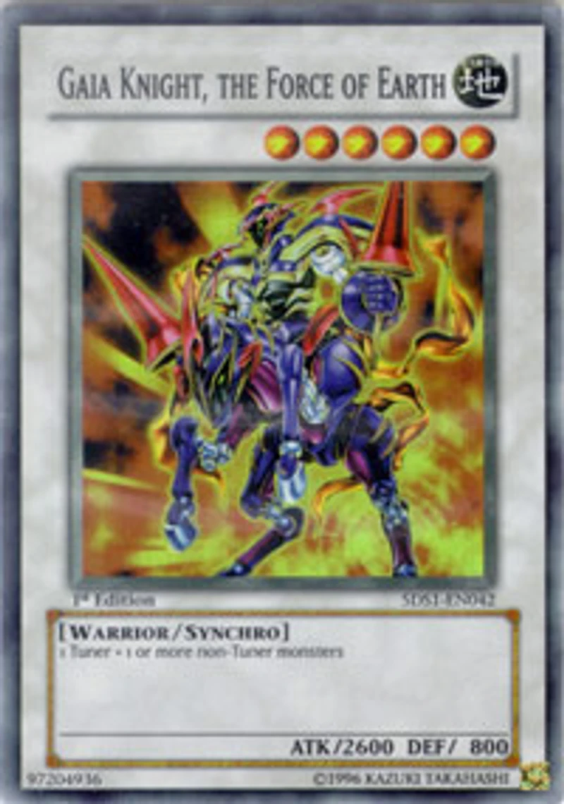 Gaia Knight, the Force of Earth - 5DS1-EN042 - Super Rare - Unlimited Edition