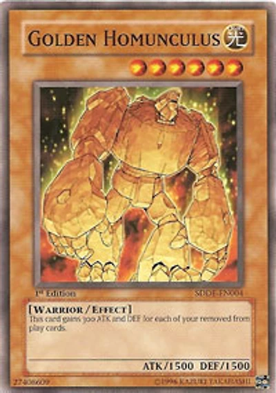 Golden Homunculus - SDDE-EN004 - Common - Unlimited Edition