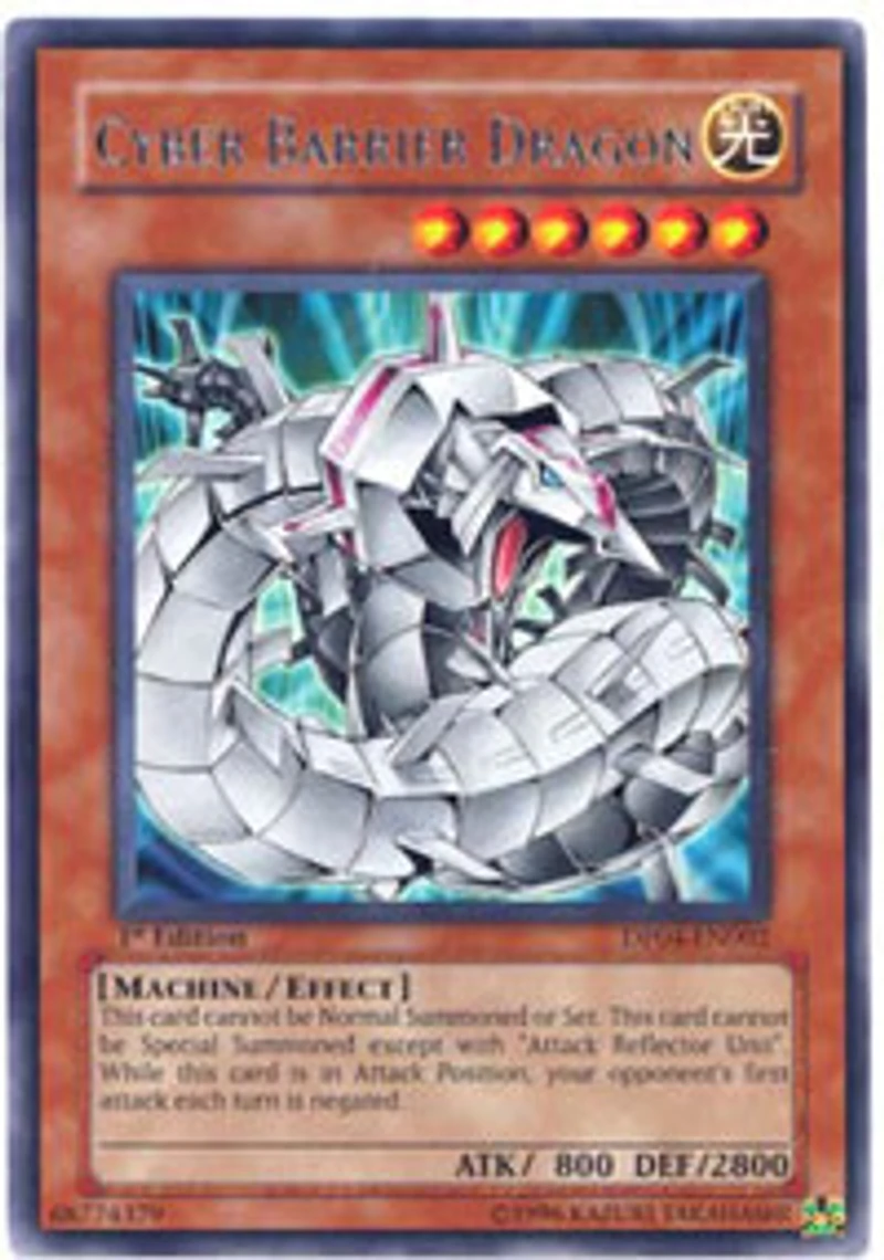 Cyber Barrier Dragon - DP04-EN002 Rare Unlimited Edition