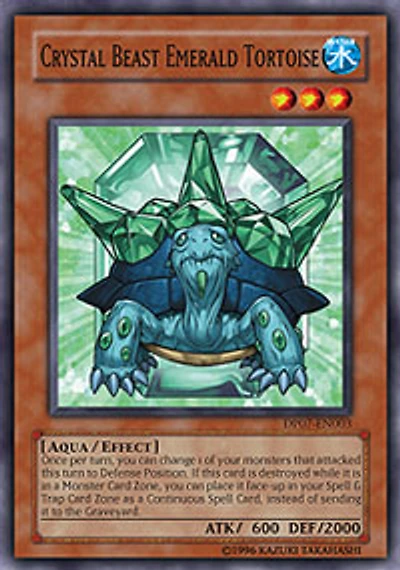 Crystal Beast Emerald Tortoise - DP07-EN003 - Common - Unlimited Edition