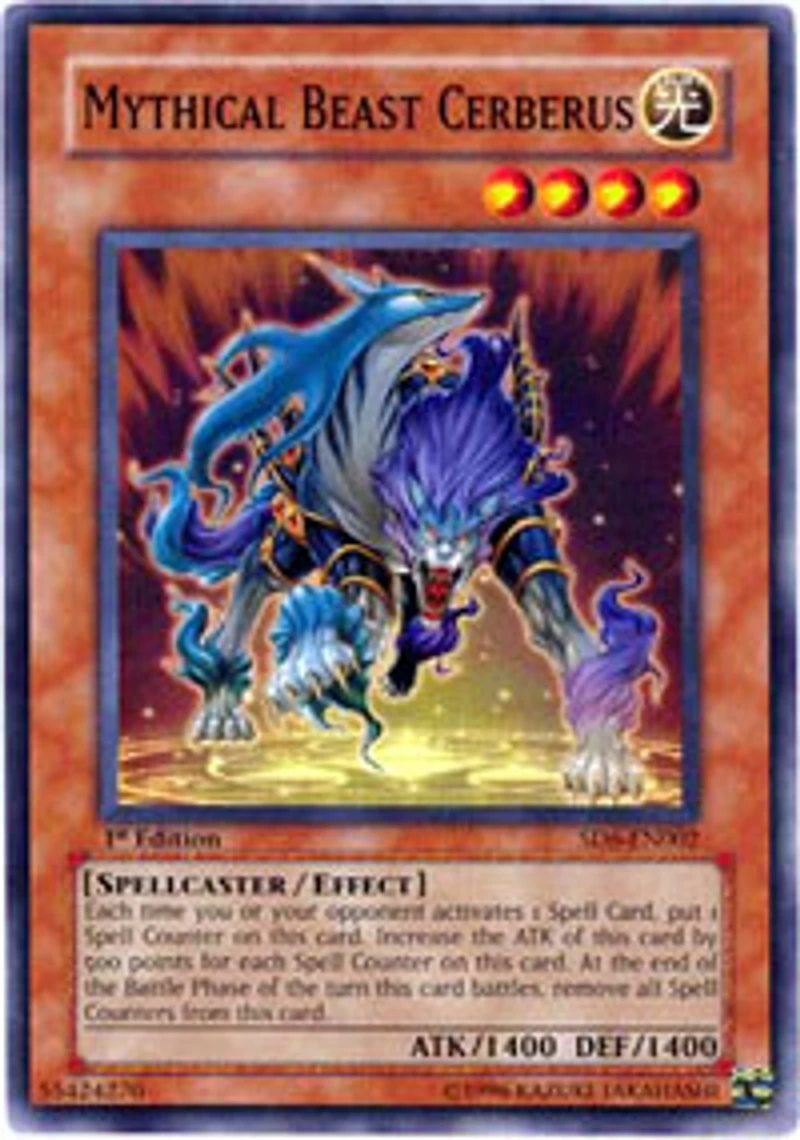 Mythical Beast Cerberus - SD6-EN002 - Common - Unlimited Edition