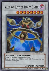 Ally of Justice Light Gazer - TSHD-EN096 - Super Rare - Unlimited Edition
