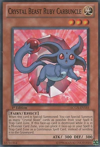Crystal Beast Ruby Carbuncle - LCGX-EN155 - Common - 1st Edition
