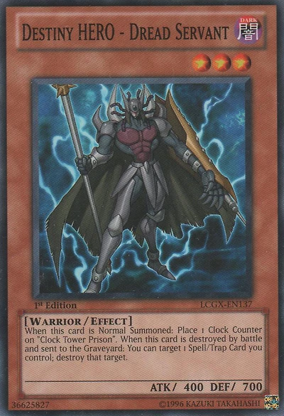 Destiny HERO - Dread Servant - LCGX-EN137 - Common - 1st Edition