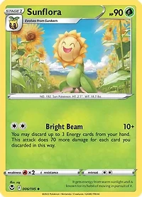 Sunflora - 006/195 - Uncommon - Reverse Holo