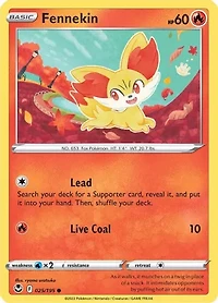 Fennekin - 025/195 - Common - Reverse Holo
