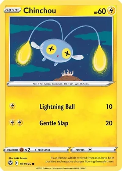 Chinchou - 051/195 - Common - Reverse Holo