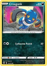 Croagunk - 109/195 - Common - Reverse Holo