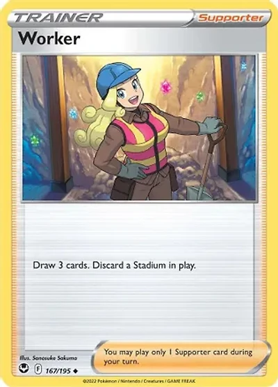 Worker - 167/195 - Uncommon - Reverse Holo