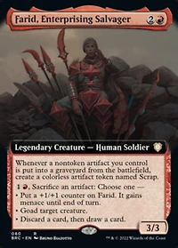 Farid, Enterprising Salvager - Extended Art