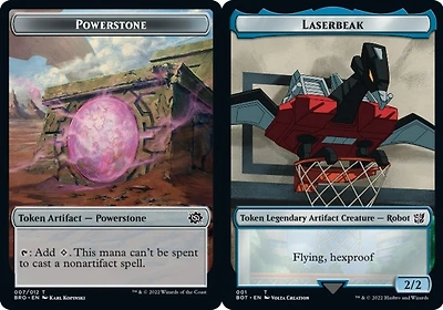 Powerstone Token // Laserbeak Token Double-Sided Token - Foil