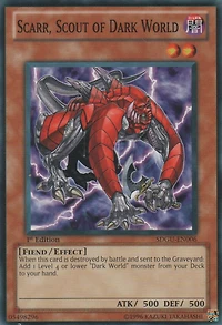 Scarr, Scout of Dark World - SDGU-EN006 - Common - 1st Edition