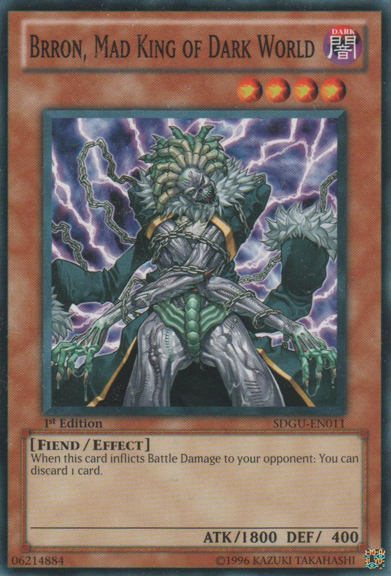 Brron, Mad King of Dark World - SDGU-EN011 - Common - 1st Edition