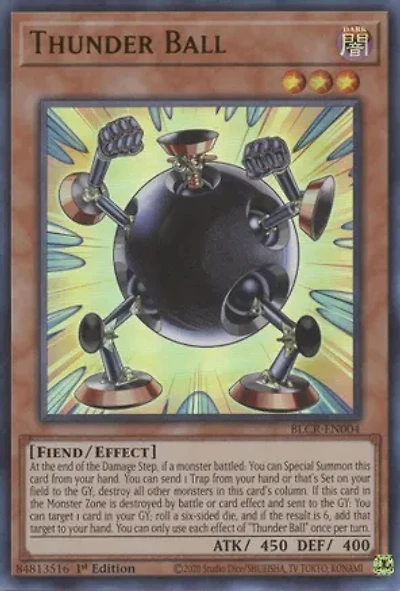 Thunder Ball - BLCR-EN004 - Ultra Rare - 1st Edition