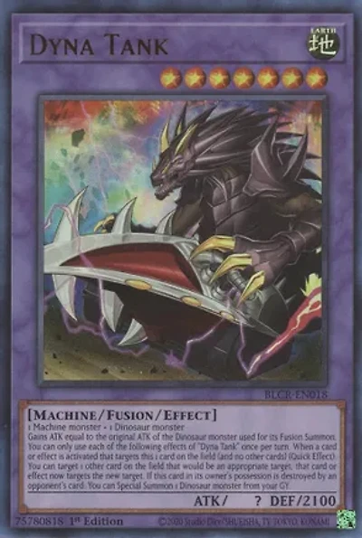 Dyna Tank - BLCR-EN018 - Ultra Rare - 1st Edition
