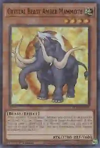Crystal Beast Amber Mammoth - BLCR-EN051 - Ultra Rare - 1st Edition