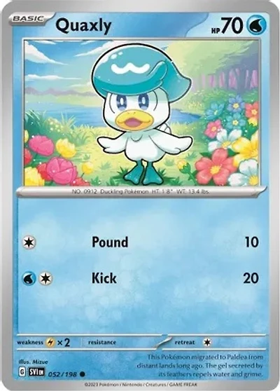 Quaxly - 052/198 - Common - Reverse Holo