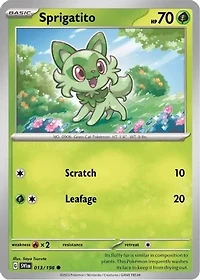 Sprigatito - 013/198 - Common - Reverse Holo