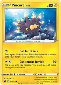 Pincurchin - 056/159 - Uncommon - Reverse Holo