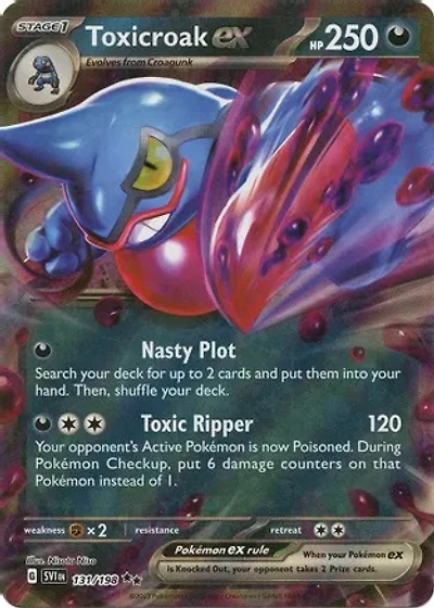 Toxicroak ex - 131/198 - Double Rare