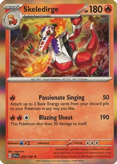 Skeledirge - 038/198 - Holo Rare