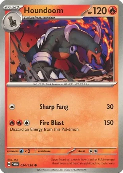 Houndoom - 034/198 - Common - Reverse Holo