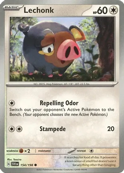 Lechonk - 154/198 - Common - Reverse Holo