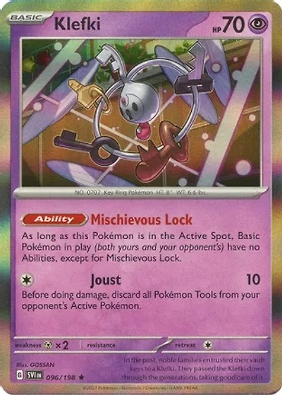 Klefki - 096/198 - Holo Rare - Reverse Holo