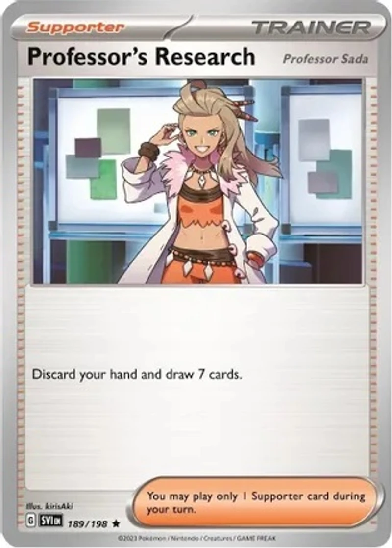 Professor's Research (Professor Sada) - 189/198 - Holo Rare - Reverse Holo