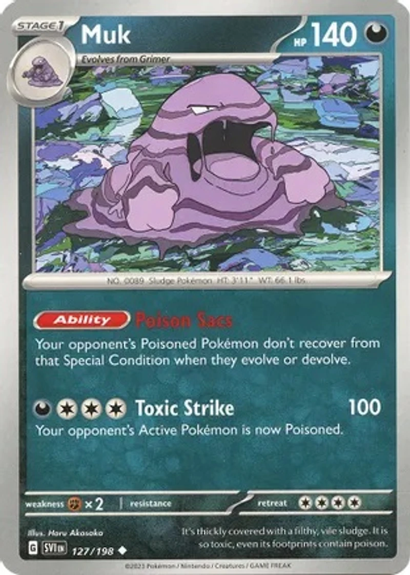 Muk - 127/198 - Uncommon - Reverse Holo