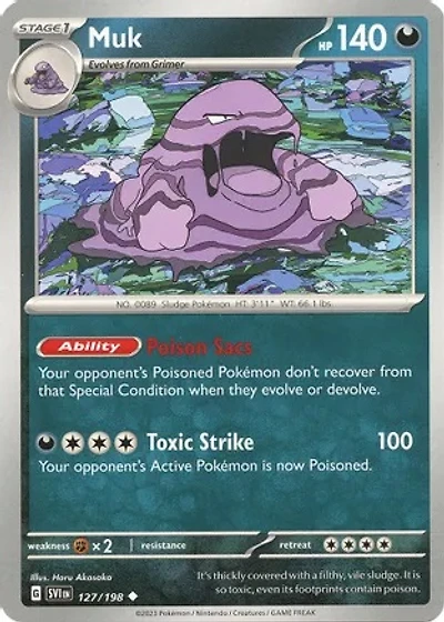Muk - 127/198 - Uncommon - Reverse Holo