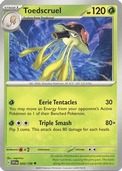 Toedscruel - 026/198 - Uncommon - Reverse Holo