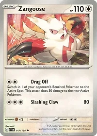 Zangoose - 147/198 - Uncommon - Reverse Holo