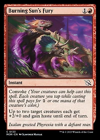Burning Sun's Fury - Foil