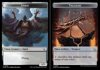 Spirit (014) // Treasure (021) Double-Sided Token - Foil