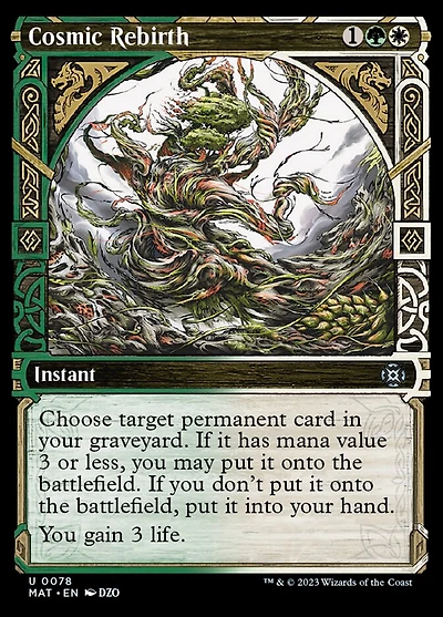 Cosmic Rebirth - Foil - Showcase